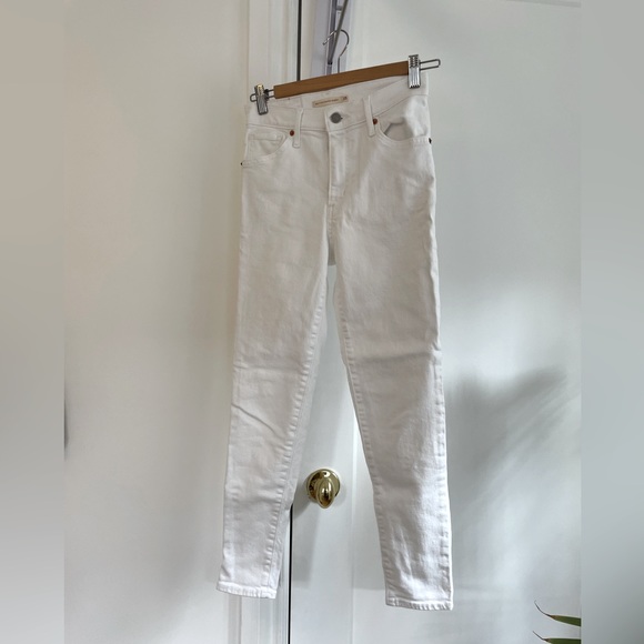 Levi’s white mile high super skinny jeans - Picture 2 of 5